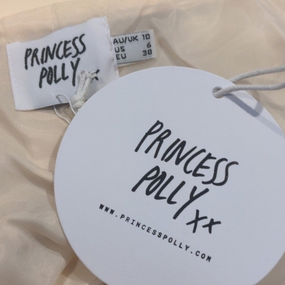 Princess Polly Callie Oversized Faux Leather Jacket in Cream size 6 - Picture 5 of 6